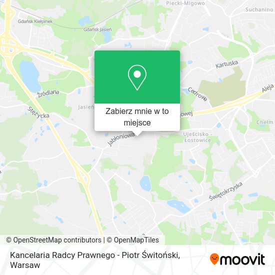 Mapa Kancelaria Radcy Prawnego - Piotr Świtoński