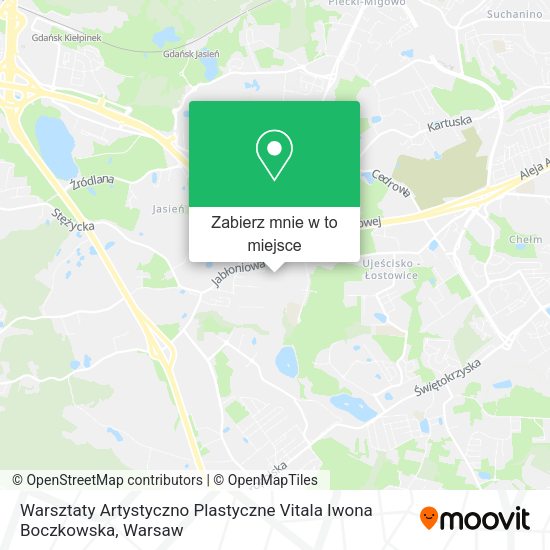 Mapa Warsztaty Artystyczno Plastyczne Vitala Iwona Boczkowska