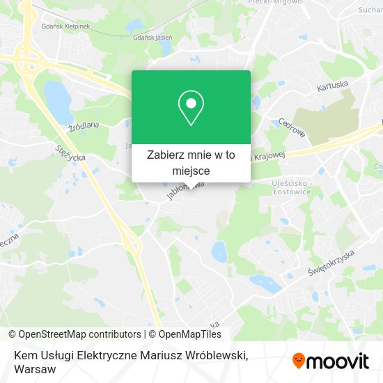 Mapa Kem Usługi Elektryczne Mariusz Wróblewski