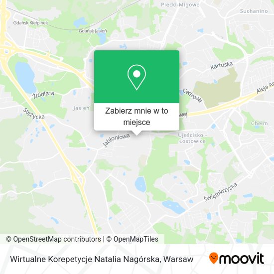 Mapa Wirtualne Korepetycje Natalia Nagórska