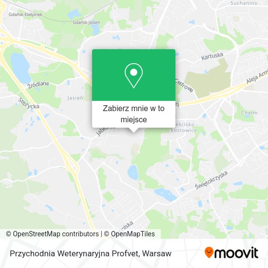 Mapa Przychodnia Weterynaryjna Profvet