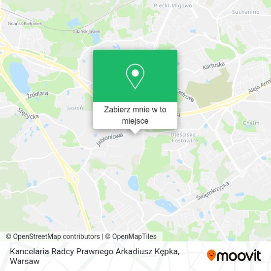 Mapa Kancelaria Radcy Prawnego Arkadiusz Kępka