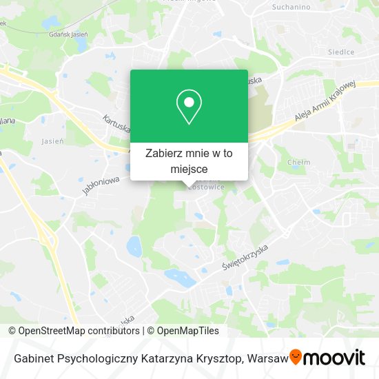 Mapa Gabinet Psychologiczny Katarzyna Krysztop