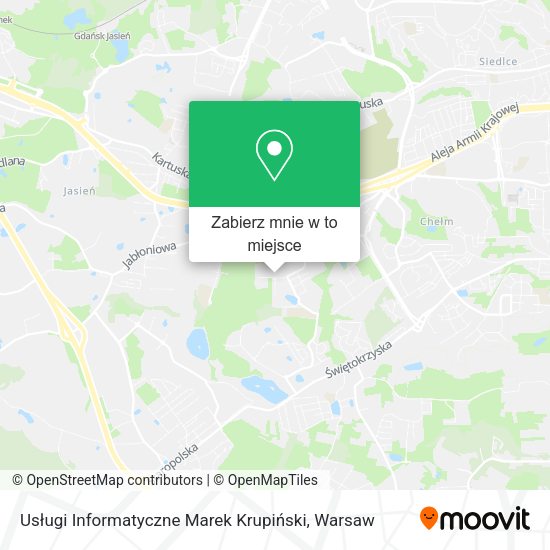 Mapa Usługi Informatyczne Marek Krupiński