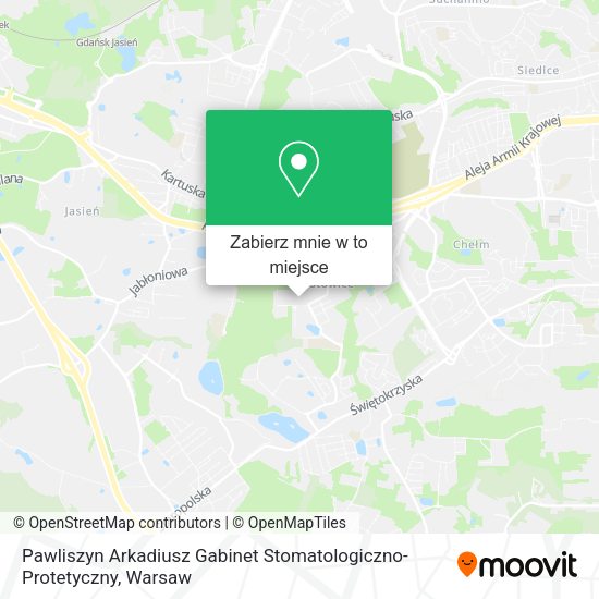 Mapa Pawliszyn Arkadiusz Gabinet Stomatologiczno-Protetyczny