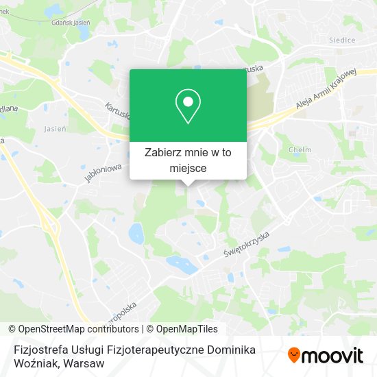 Mapa Fizjostrefa Usługi Fizjoterapeutyczne Dominika Woźniak