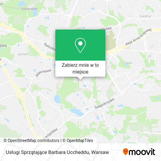 Mapa Usługi Sprzątające Barbara Uccheddu