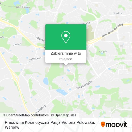 Mapa Pracownia Kosmetyczna Pasja Victoria Pelowska