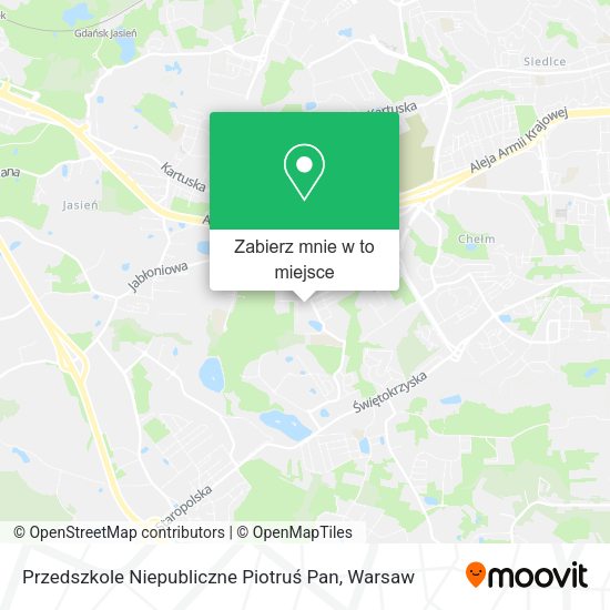 Mapa Przedszkole Niepubliczne Piotruś Pan