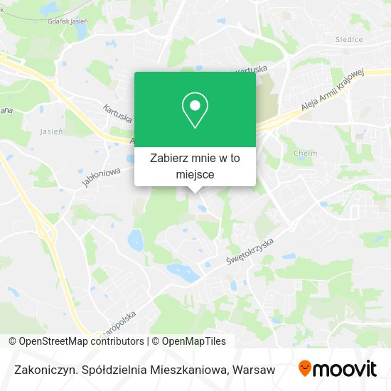 Mapa Zakoniczyn. Spółdzielnia Mieszkaniowa