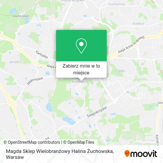 Mapa Magda Sklep Wielobranżowy Halina Żuchowska