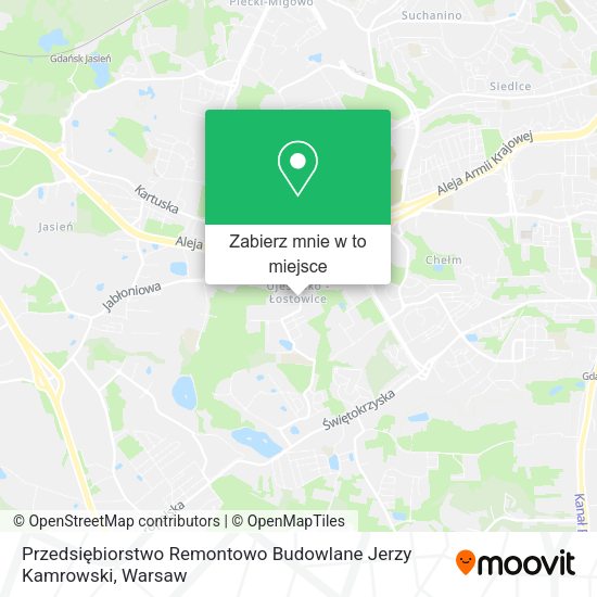 Mapa Przedsiębiorstwo Remontowo Budowlane Jerzy Kamrowski