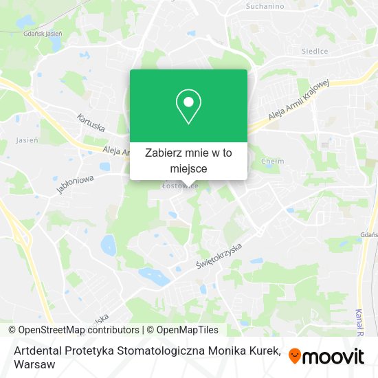 Mapa Artdental Protetyka Stomatologiczna Monika Kurek