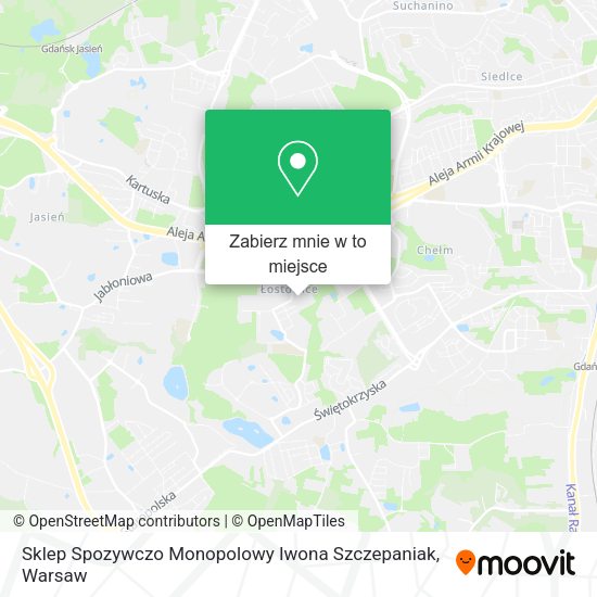 Mapa Sklep Spozywczo Monopolowy Iwona Szczepaniak