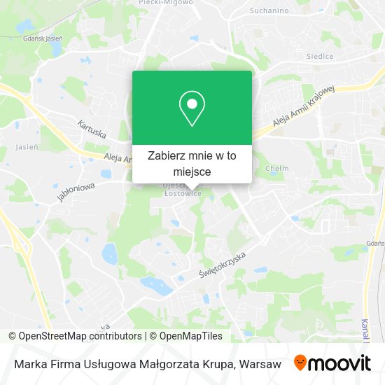 Mapa Marka Firma Usługowa Małgorzata Krupa