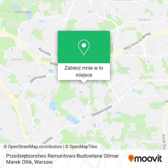 Mapa Przedsiębiorstwo Remontowo-Budowlane Ollmar Marek Ollik