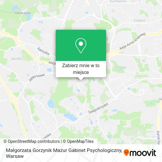 Mapa Małgorzata Gorzynik Mazur Gabinet Psychologiczny