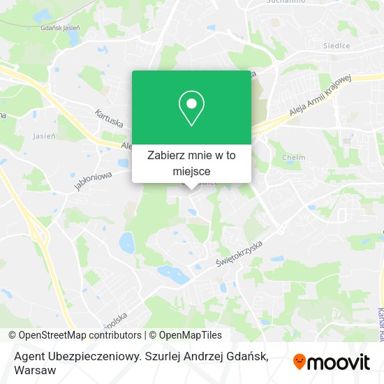 Mapa Agent Ubezpieczeniowy. Szurlej Andrzej Gdańsk