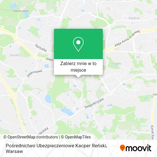 Mapa Pośrednictwo Ubezpieczeniowe Kacper Reński