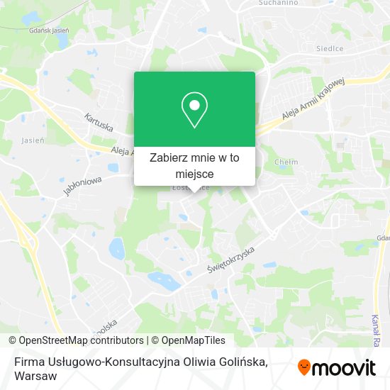 Mapa Firma Usługowo-Konsultacyjna Oliwia Golińska