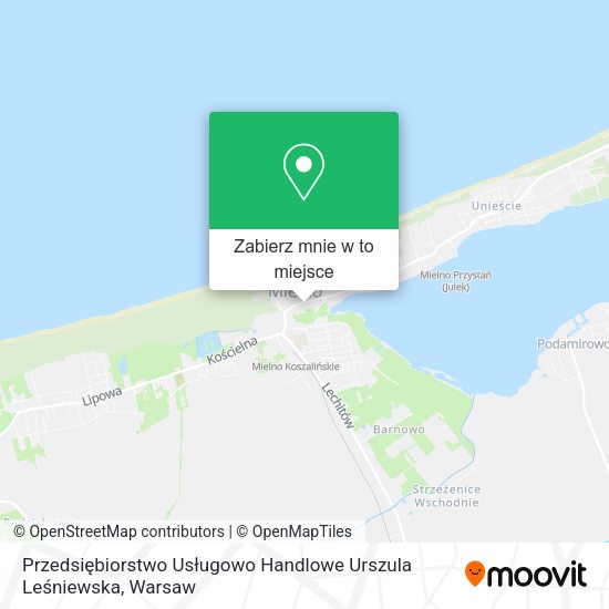 Mapa Przedsiębiorstwo Usługowo Handlowe Urszula Leśniewska