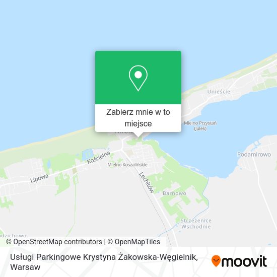 Mapa Usługi Parkingowe Krystyna Żakowska-Węgielnik