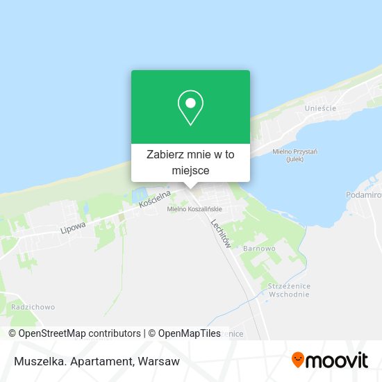 Mapa Muszelka. Apartament