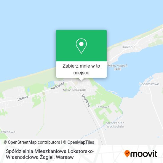 Mapa Spółdzielnia Mieszkaniowa Lokatorsko-Własnościowa Żagiel