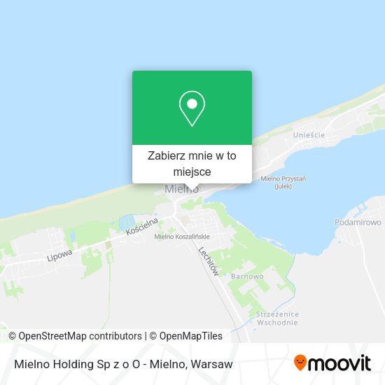 Mapa Mielno Holding Sp z o O - Mielno