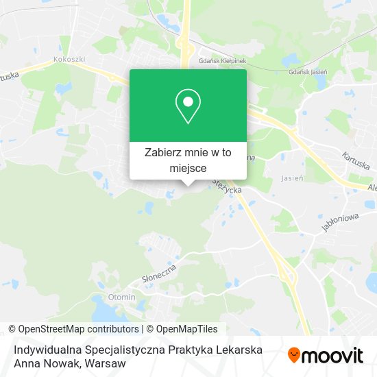 Mapa Indywidualna Specjalistyczna Praktyka Lekarska Anna Nowak