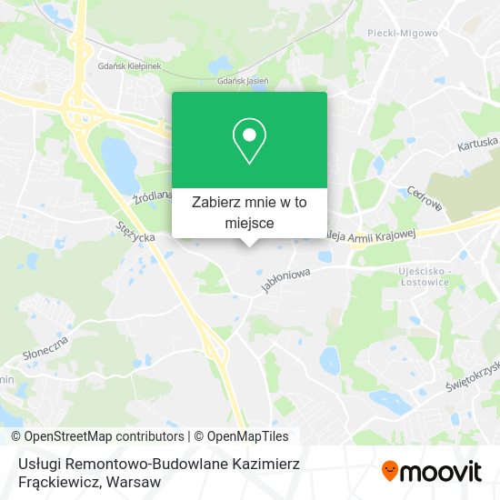 Mapa Usługi Remontowo-Budowlane Kazimierz Frąckiewicz