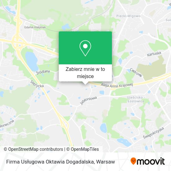 Mapa Firma Usługowa Oktawia Dogadalska