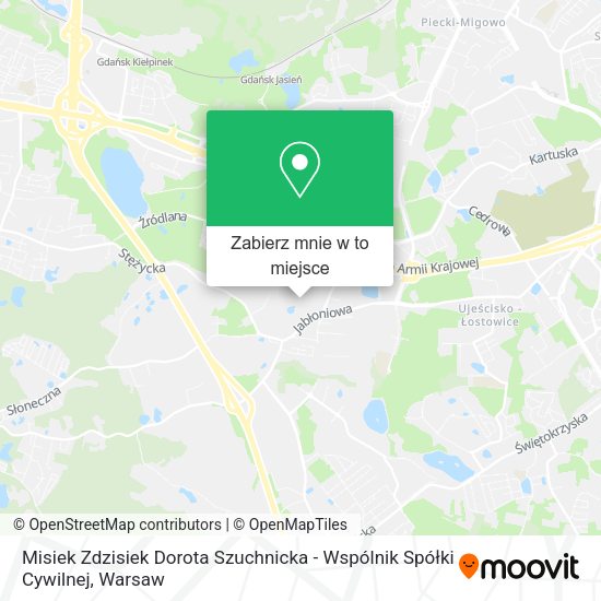 Mapa Misiek Zdzisiek Dorota Szuchnicka - Wspólnik Spółki Cywilnej