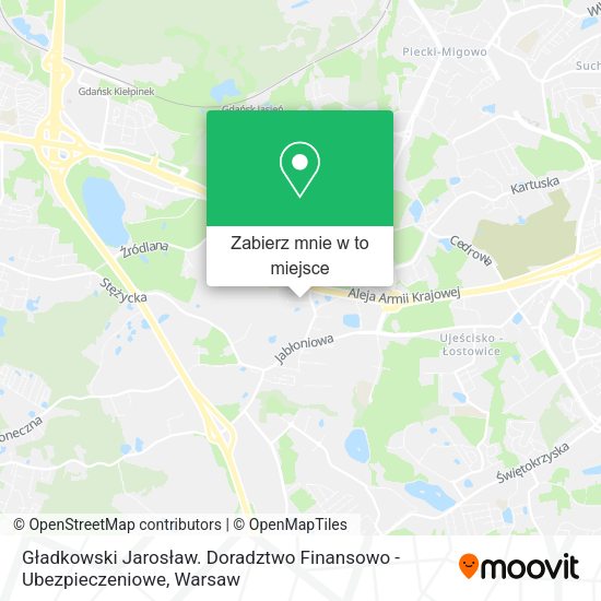 Mapa Gładkowski Jarosław. Doradztwo Finansowo - Ubezpieczeniowe