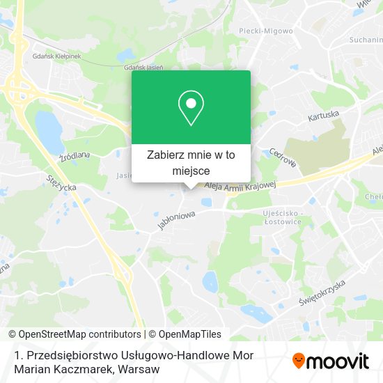 Mapa 1. Przedsiębiorstwo Usługowo-Handlowe Mor Marian Kaczmarek