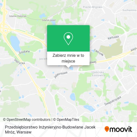 Mapa Przedsiębiorstwo Inżynieryjno-Budowlane Jacek Mróz