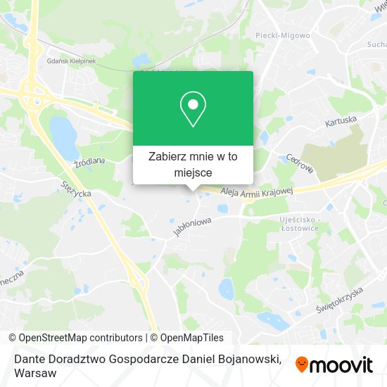 Mapa Dante Doradztwo Gospodarcze Daniel Bojanowski