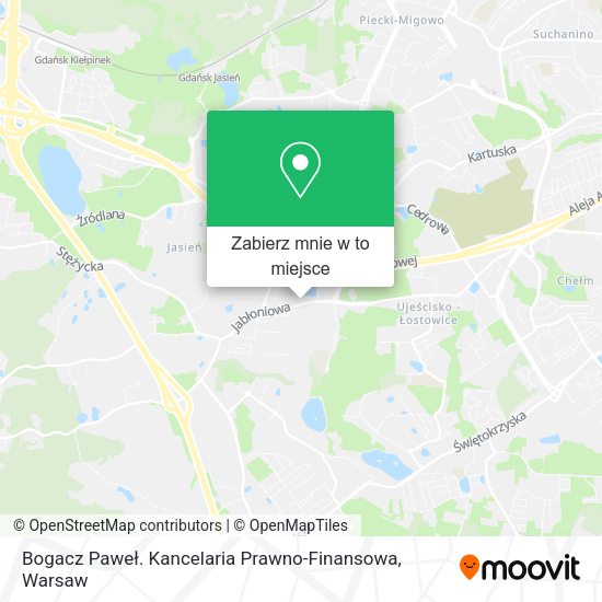 Mapa Bogacz Paweł. Kancelaria Prawno-Finansowa