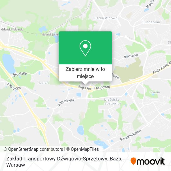 Mapa Zakład Transportowy Dźwigowo-Sprzętowy. Baza