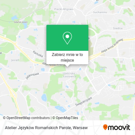 Mapa Atelier Języków Romańskich Parole