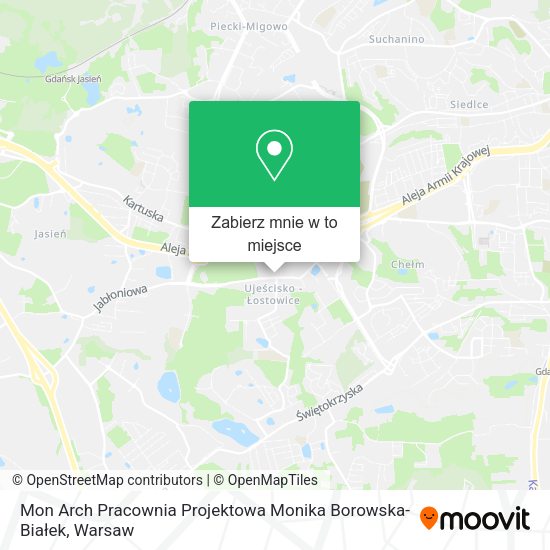 Mapa Mon Arch Pracownia Projektowa Monika Borowska-Białek