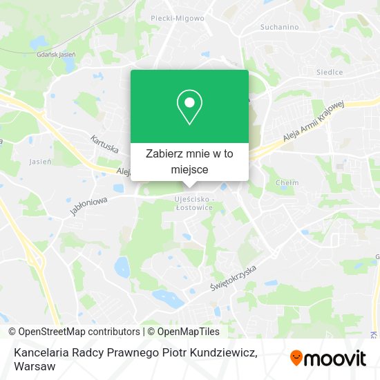 Mapa Kancelaria Radcy Prawnego Piotr Kundziewicz