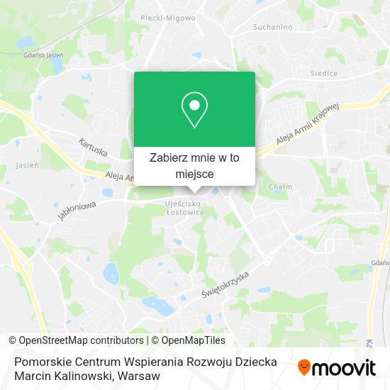 Mapa Pomorskie Centrum Wspierania Rozwoju Dziecka Marcin Kalinowski