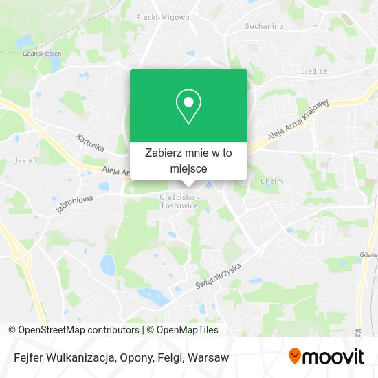 Mapa Fejfer Wulkanizacja, Opony, Felgi