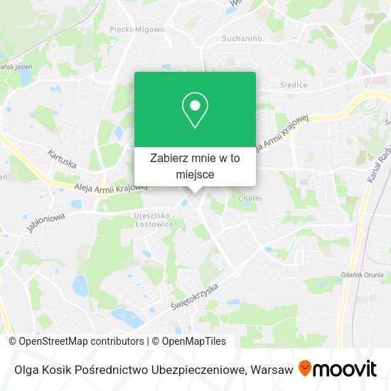 Mapa Olga Kosik Pośrednictwo Ubezpieczeniowe