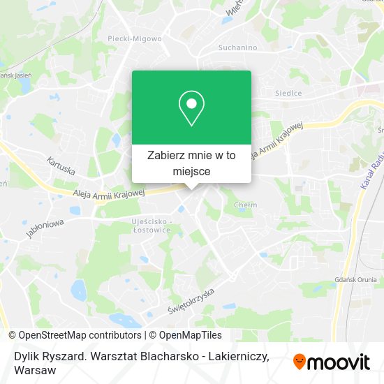 Mapa Dylik Ryszard. Warsztat Blacharsko - Lakierniczy