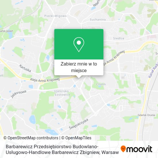 Mapa Barbarewicz Przedsiębiorstwo Budowlano-Usługowo-Handlowe Barbarewicz Zbigniew