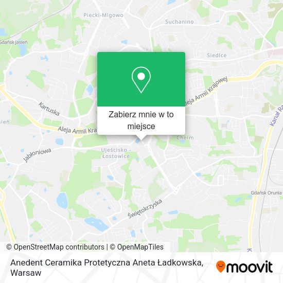 Mapa Anedent Ceramika Protetyczna Aneta Ładkowska