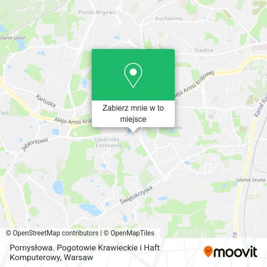 Mapa Pomysłowa. Pogotowie Krawieckie i Haft Komputerowy