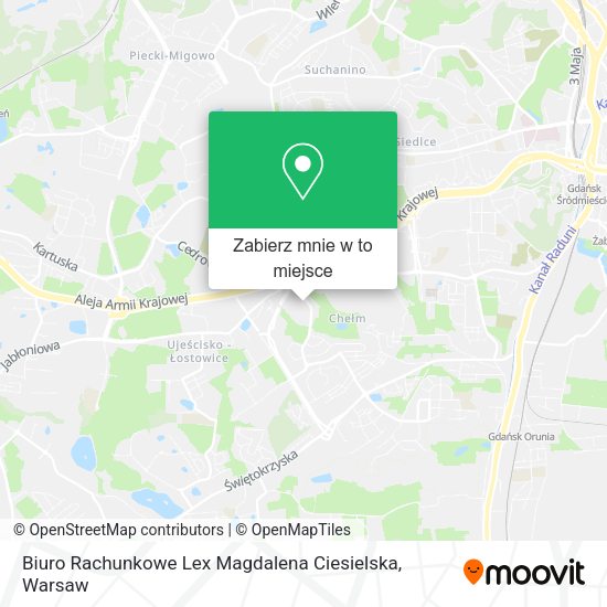 Mapa Biuro Rachunkowe Lex Magdalena Ciesielska